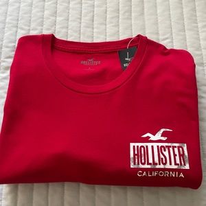Hollister Mens Red Graphic T-shirt